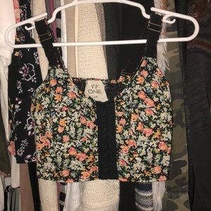 Floral Print Crop Top